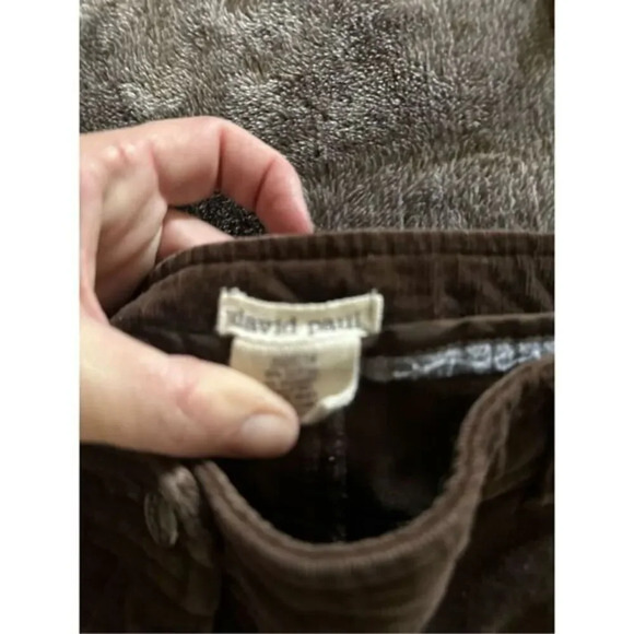 David Paul-90’s Vintage, Brown, Pleated, Above Of Knee Skirt - Picture 3 of 3